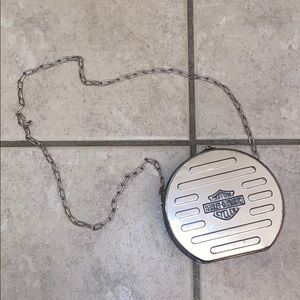 SOLD Harley Davidson Metal Purse On Chain